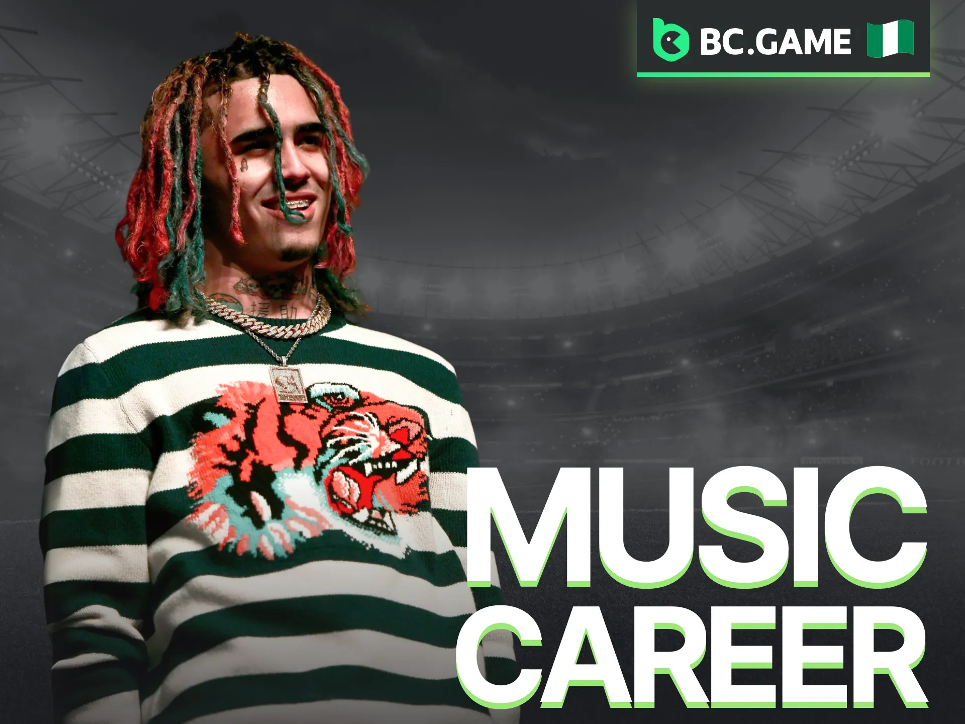 Explore Lil Pump’s music path and his role at BC Game Nigeria.