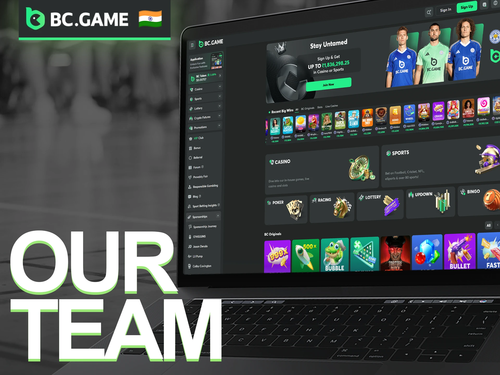 Meet Our Team of professionals dedicated to the success of BC Game.