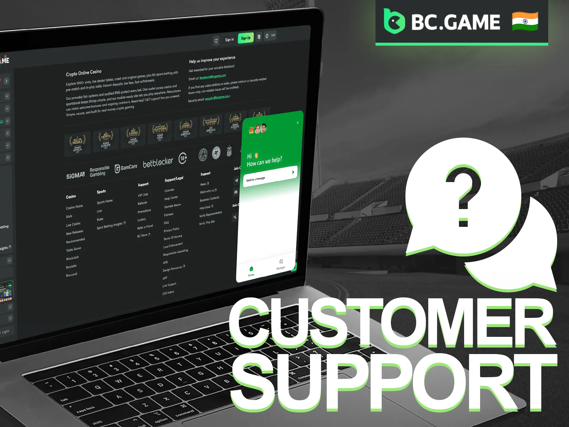 Contact the BC Game customer support team for professional assistance at any time.