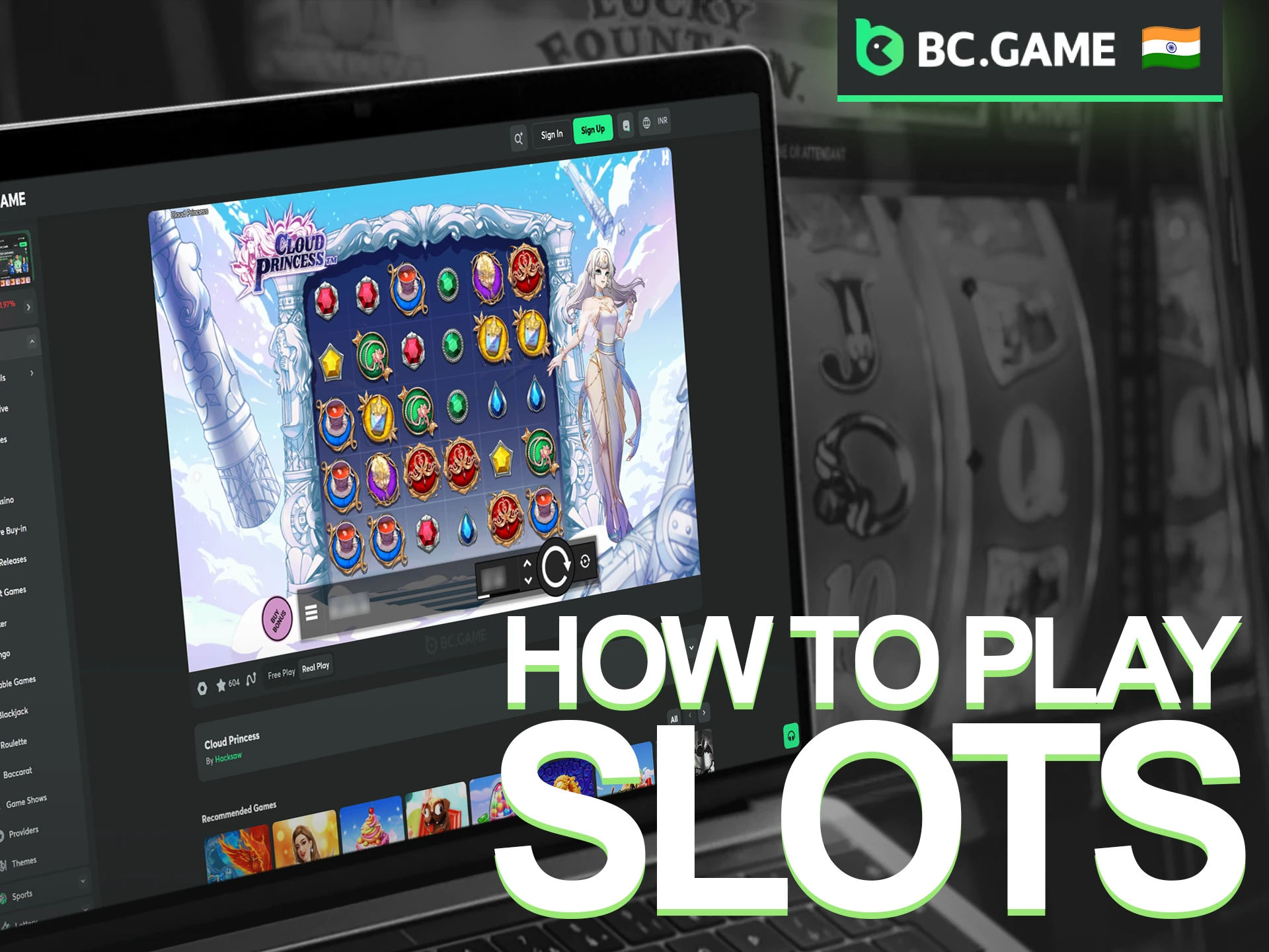 Learn How to Play Slots at BC Game Casino and spin to win.