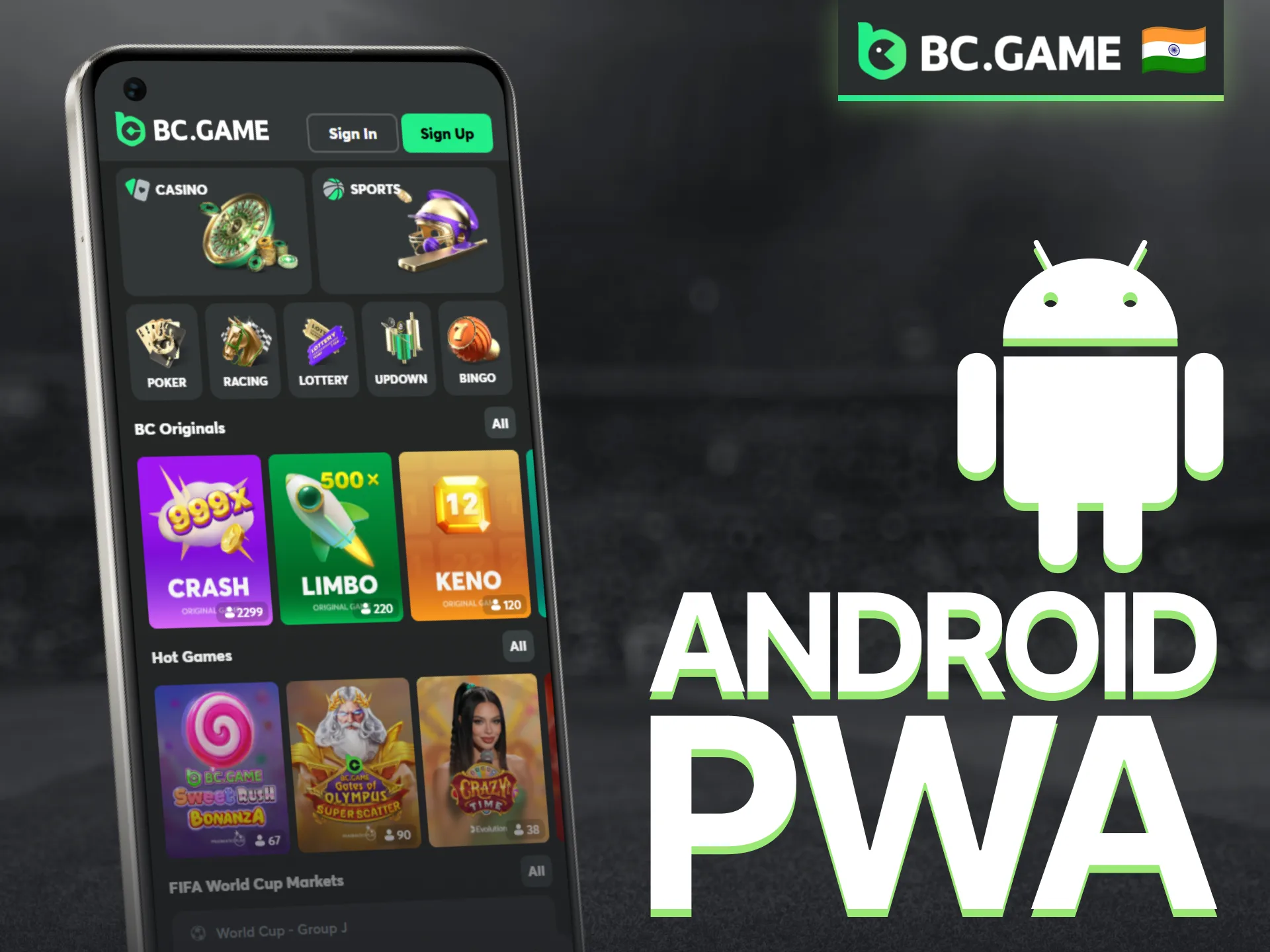 Launch the BC Game Android PWA app for fast browser-based access.