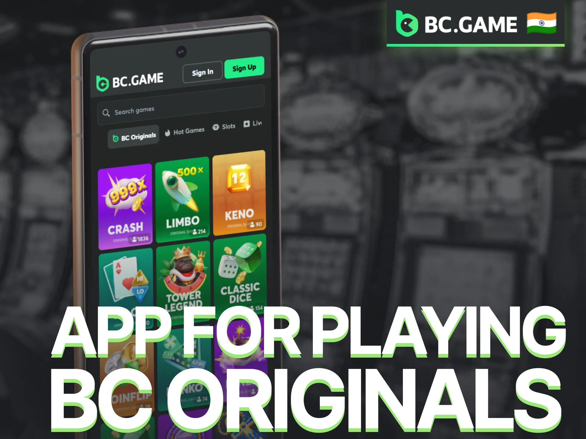 Play BC Originals through the BC Game app with convenient mobile access.