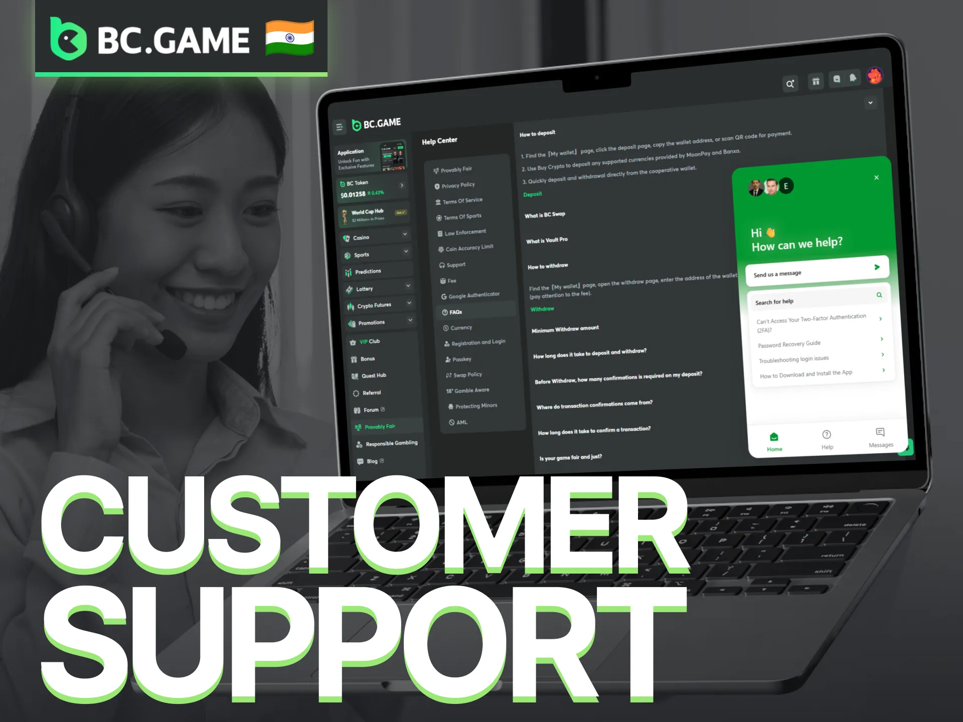 Contact the BC Game customer support team for assistance with payment-related questions.