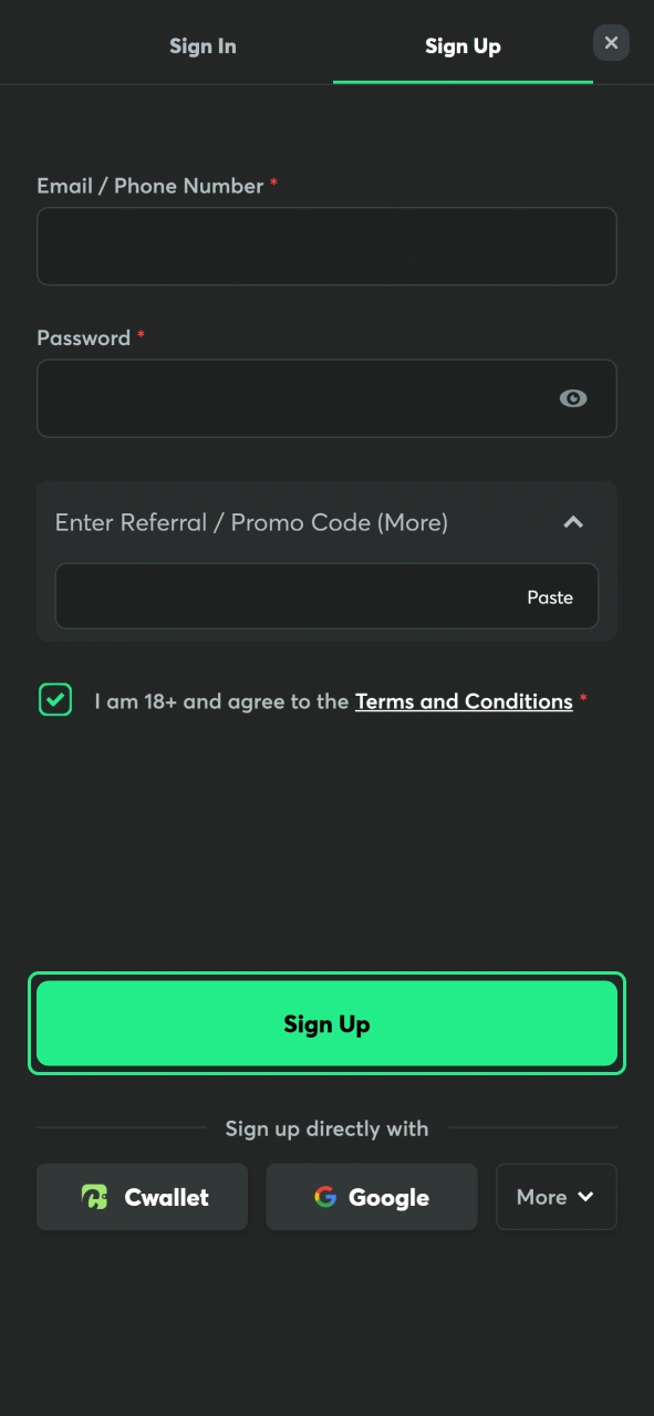 Complete your BC Game registration to activate eligible rewards.
