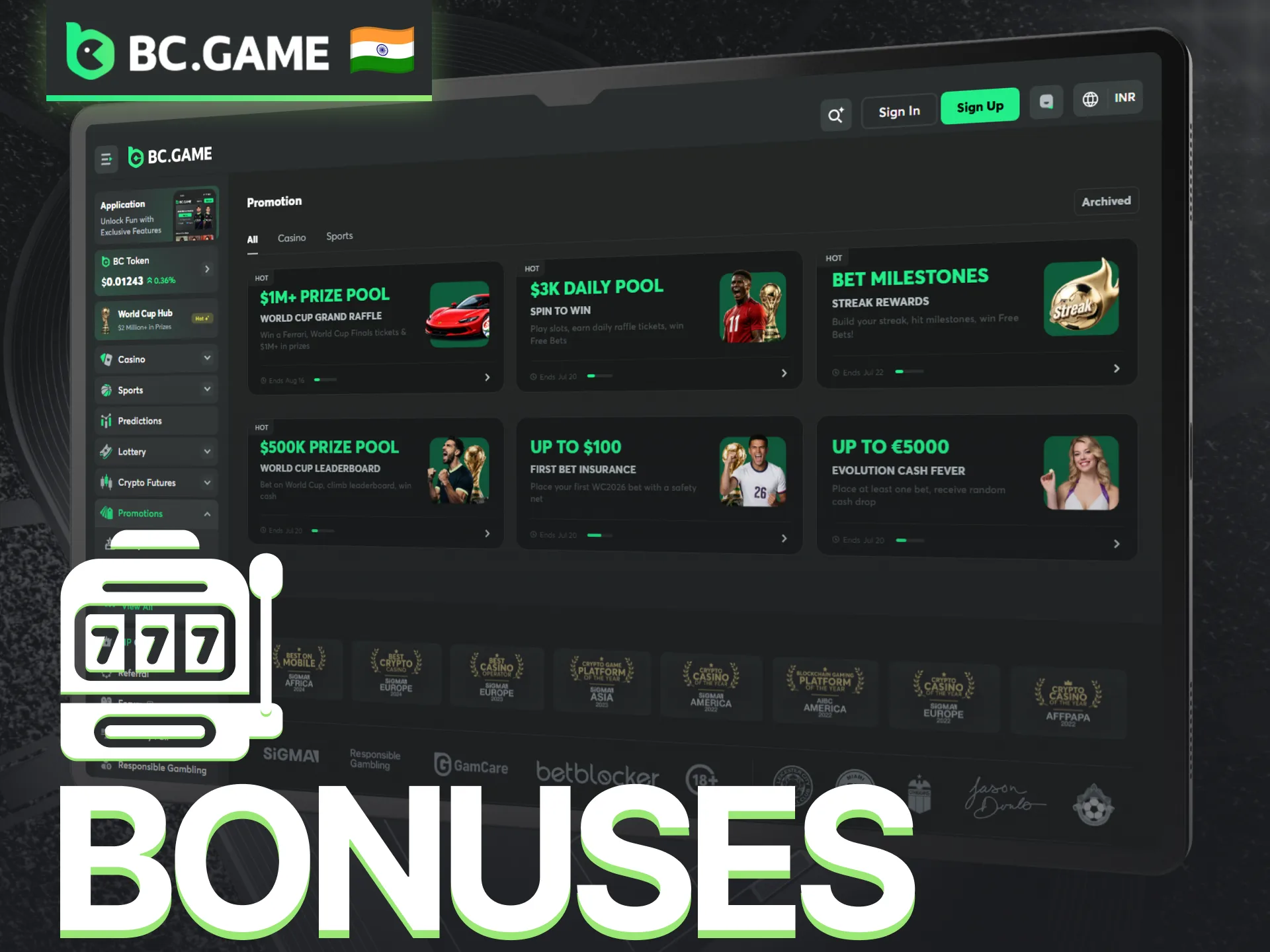 Explore current slot bonuses and promotional offers available on BC Game.