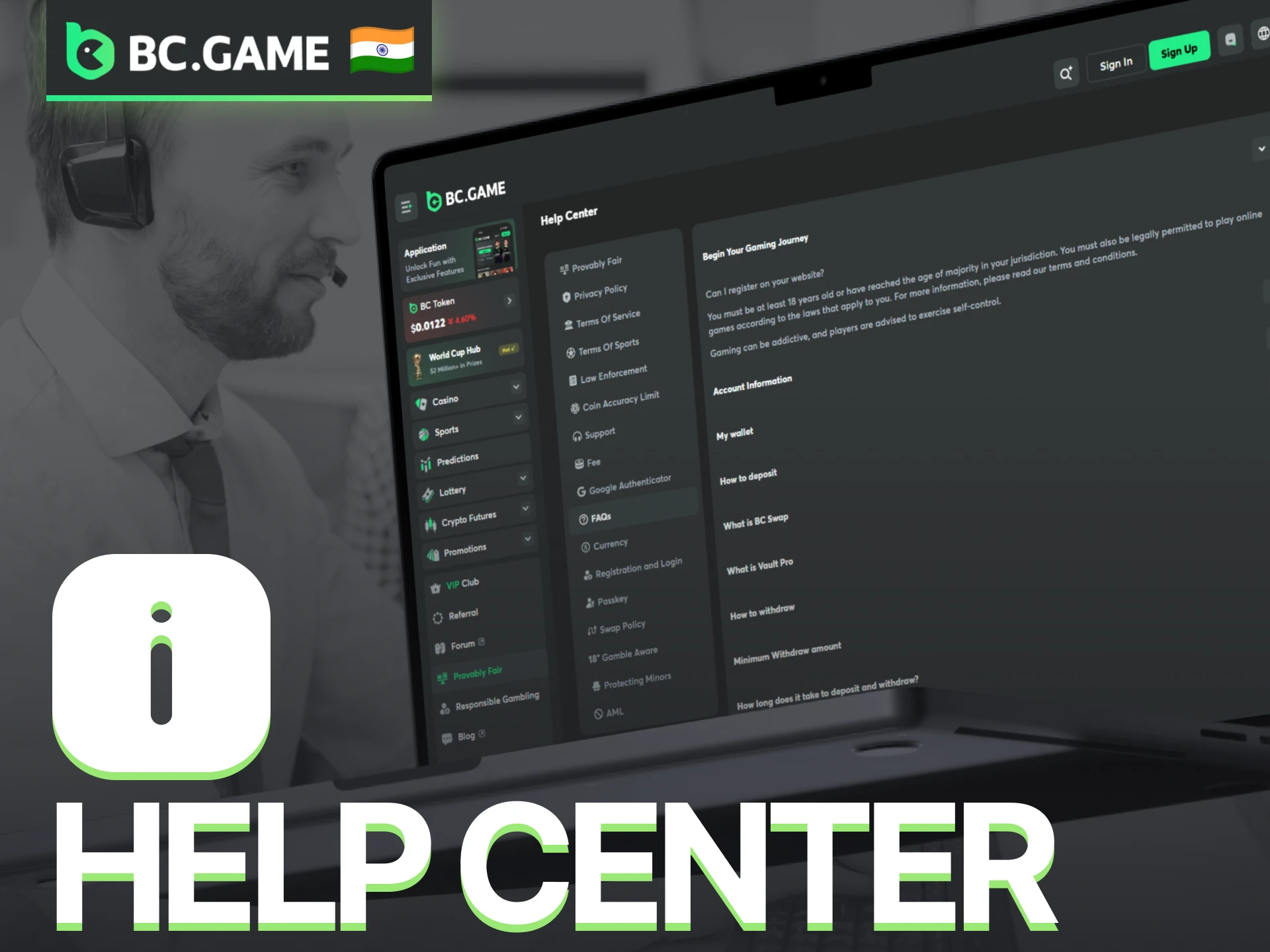 Access the BC Game Help Center for answers to common questions and issues.