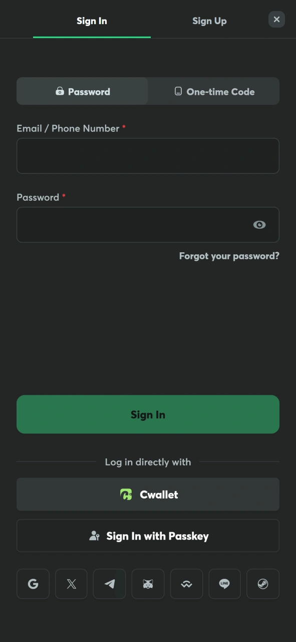Open the BC Game account menu to access withdrawal options.