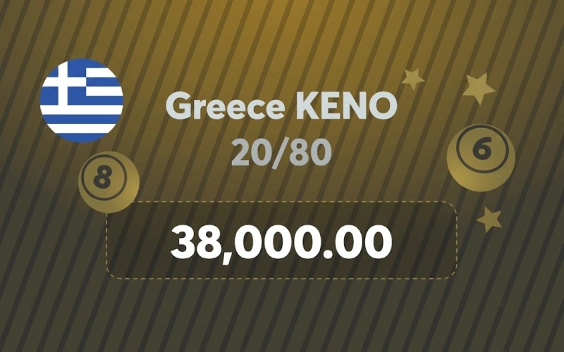 Play Greece KENO 20/80 through the BC Game lottery collection.