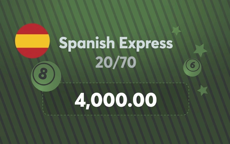 Experience Spanish Express 20/70 with BC Game lottery options.